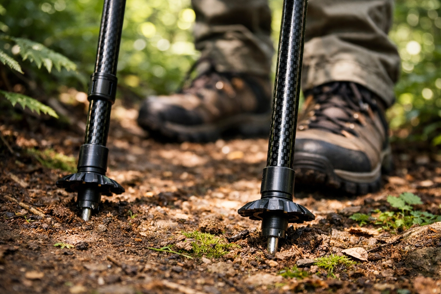 Carbon Fiber Adjustable Trekking Poles