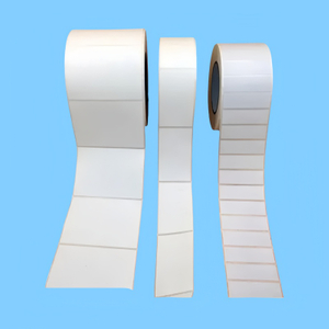 R-SL-40gsm Blue Color 40gsm Hot Sale Thermal Paper Adhesive/Sticky Label Manufacturer