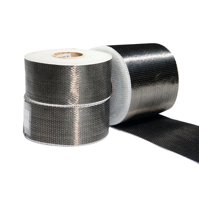 200gsm Construction Reinforcement Unidirectional Carbon Fiber Fabrics UD Carbon Cloth for beams, columns, walls, floor slabs, and piers
