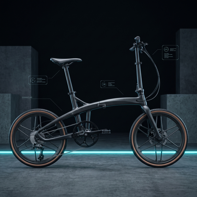 Ultra Light Carbon Fiber Folding Bike Frame | Durable Portable Folding Bicycle Frame for Commute & Travel Manufacturer